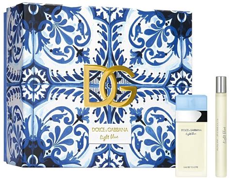 dolce gabbana light blue damen set|d&g light blue gift set.